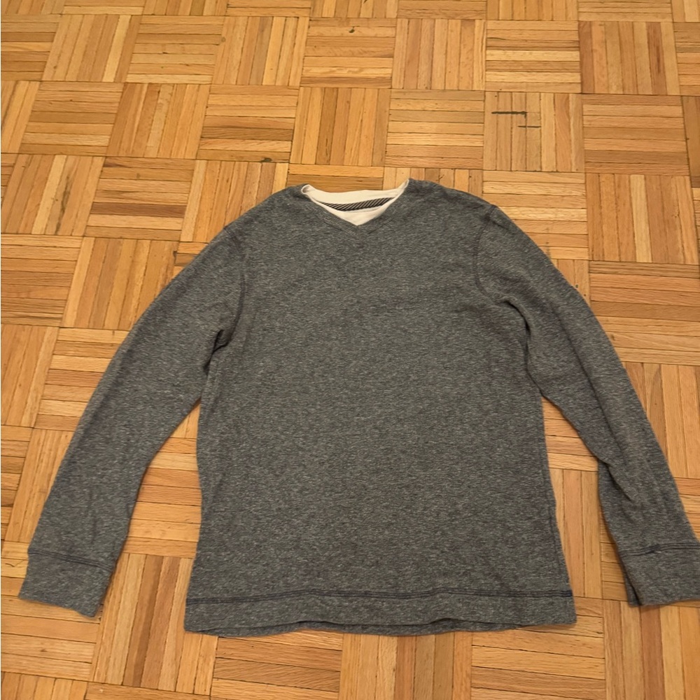 Women's Gray Scoop-Neck Sweater - Brand Not Visible
